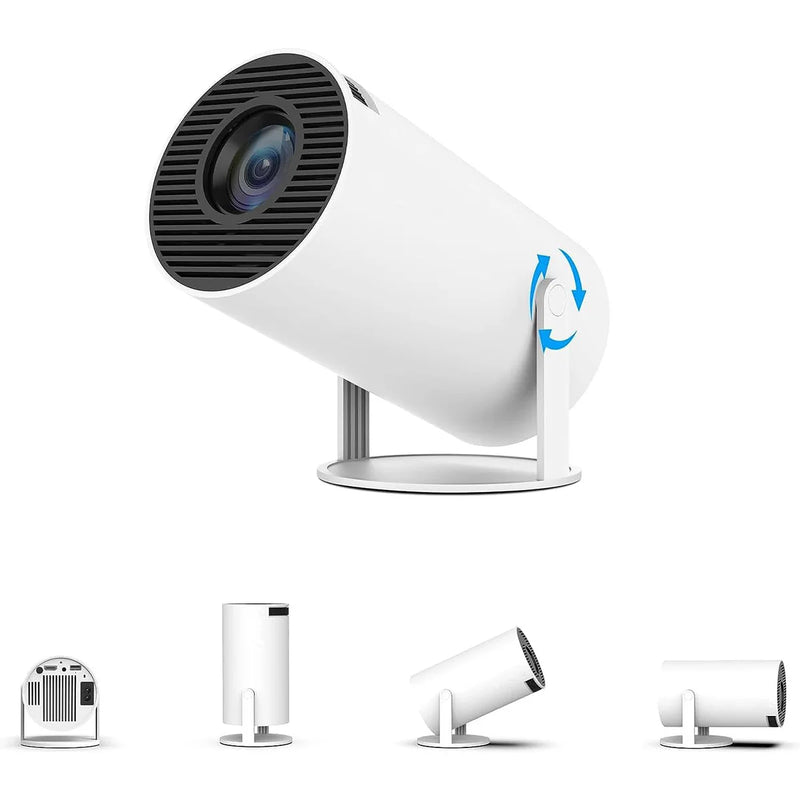 Projetor HY300 4K Android 11, WiFi duplo 6, 260ANSI, Allwinner H713, BT5.0, 1080P, 1280x720P, Cinema em casa, ao ar livre